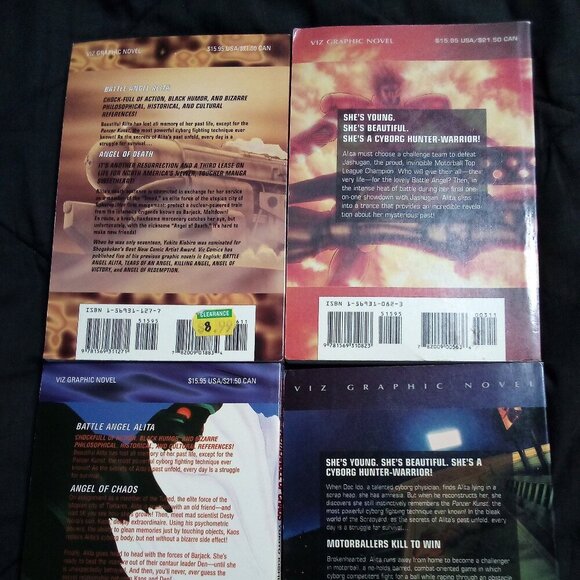 Battle Angel Alita Yukito Kishiro Anime Manga Books Set of 4 - Picture 3 of 6